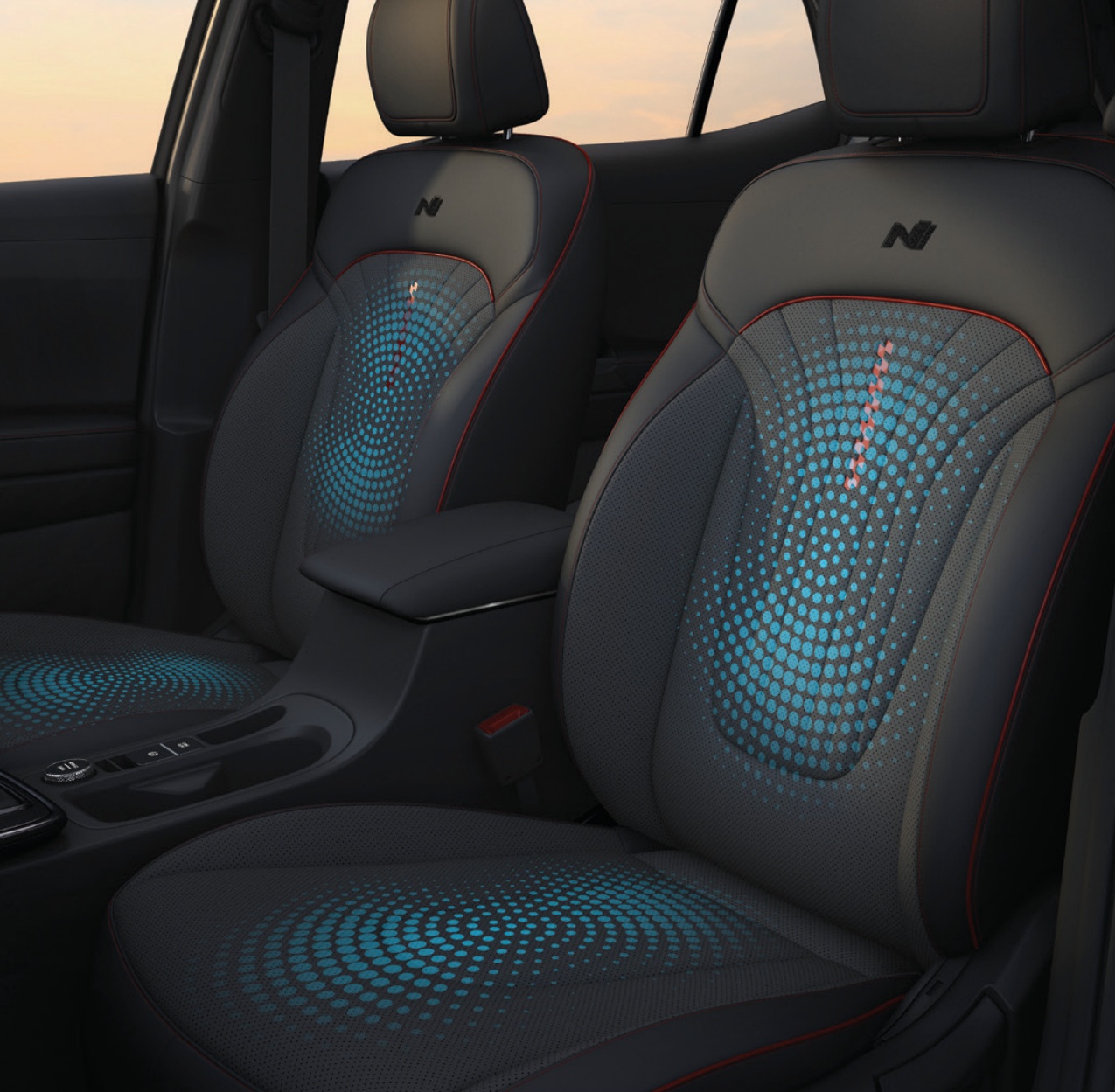CRETA wireless charging area