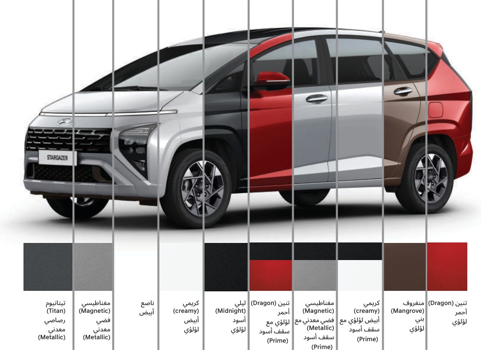 STARGAZER exterior color board
